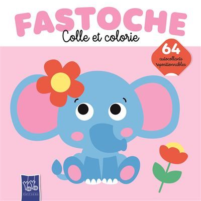 L'Eléphant - Fastoche colle et colorie
