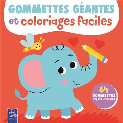 L'éléphant - Gommettes géantes