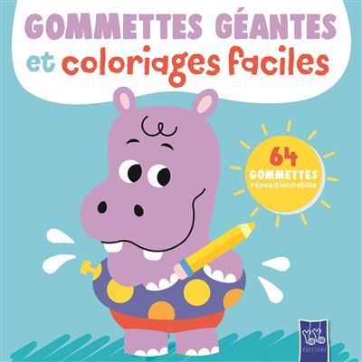 L'hippopotame - Gommettes géantes