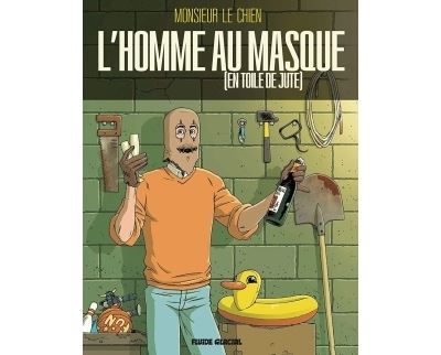L'Homme au masque [en toile de jute] Livre en toile de jute