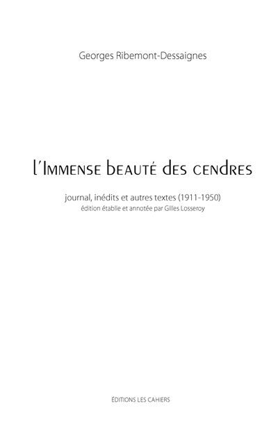 L'immense beauté des cendres