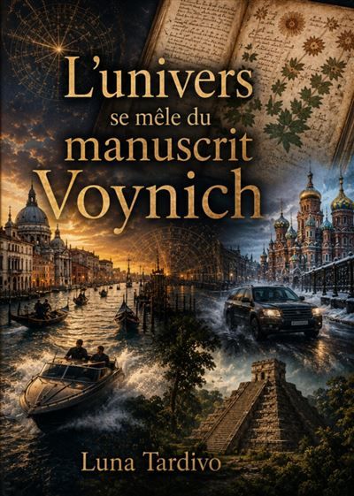 Couverture de L'Univers se mêle du manuscrit Voynich par Luna Tardivo