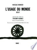 L'usage du monde