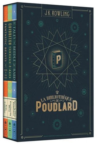 La bibliothèque de Poudlard Coffret en 3 volumes : Le quidditch à travers les âges ; Les animaux fantastiques ; Les contes de Beedle le barde