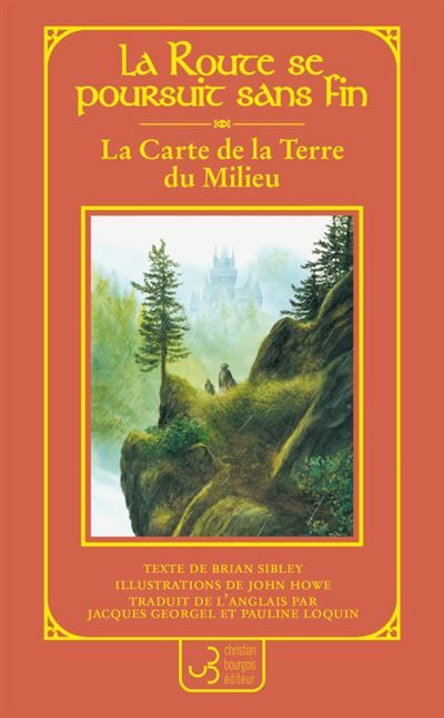 La carte de la terre du milieu La route de la terre du milieu