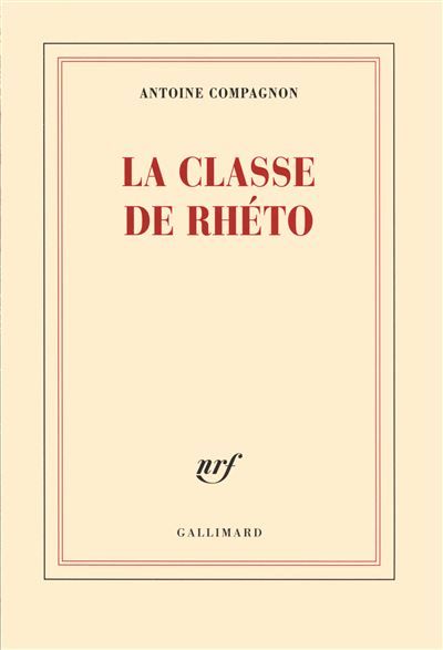 La classe de rhéto