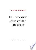 Couverture de La Confession d'un enfant du siècle par Alfred de Musset