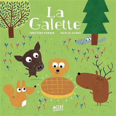 La galette Avec un QR code pour écouter la lecture de l’album