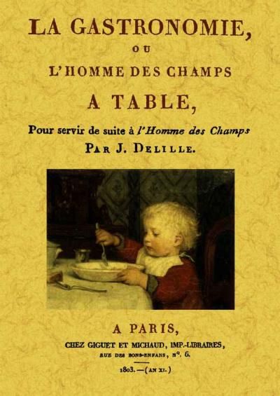 La gastronomie ou l'homme des champs à table