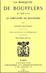 La Marquise de Boufflers et son fils, le chevalier de Boufflers