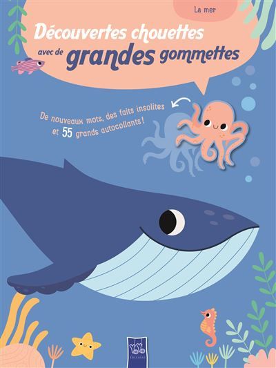 La mer - Découvertes chouettes avec de grandes gommettes 5+ De nouveaux mots, des faits insolites et 55 grands autocollants !