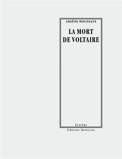 La mort de voltaire