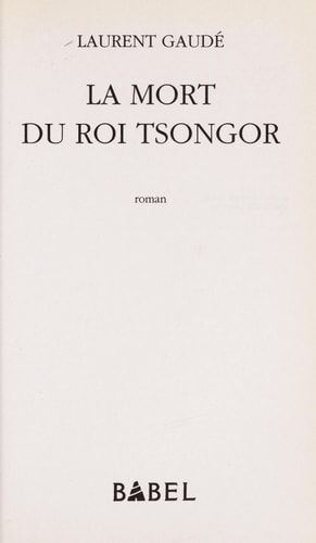 La mort du roi Tsongor roman