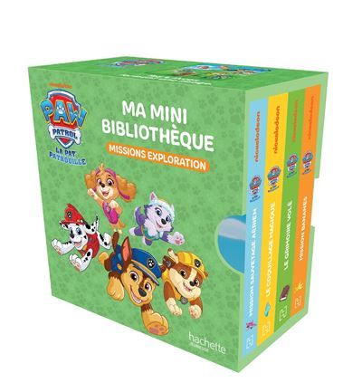 La Pat' Patrouille - Ma mini bibliothèque - Mission exploration Mini bibliothèque 4 livres cartonnés