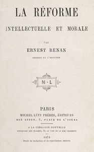 La réforme intellectuelle et morale