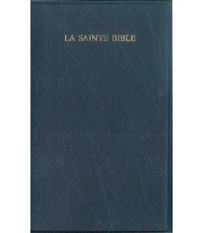La Sainte Bible : traduite d'après les textes originaux Hébreux et Grec - Format Compact Bleu marine