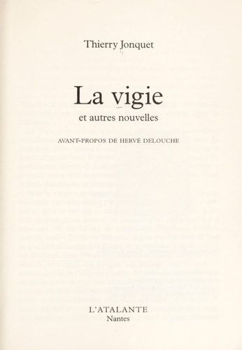 LA VIGIE ET AUTRES NOUVELLES (0000)