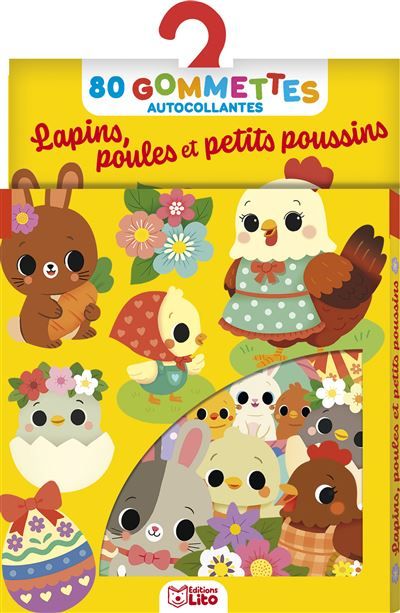 Lapins poules petits poussins -