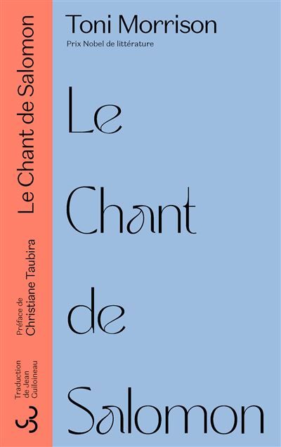 Le chant de Salomon Nouvelle édition