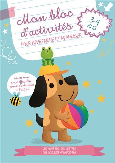 Le chien  - Mon bloc d'activités pour apprendre et s'amuser