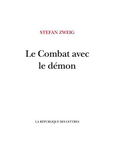 Le Combat avec le démon Kleist, Hölderlin, Nietzsche