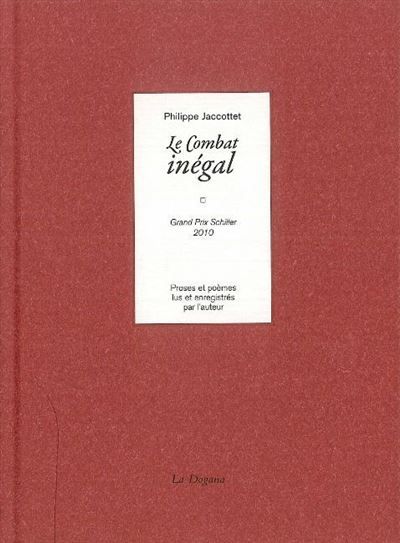 Le Combat inégal (+CD) Livre avec un CD