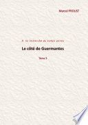 Couverture de Le côté de Guermantes par Marcel Proust