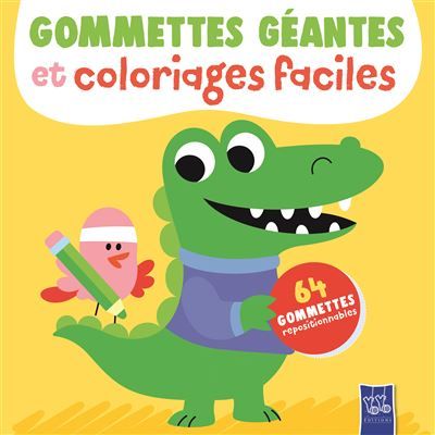 Le crocodile - Gommettes géantes