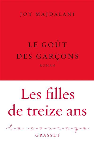 Le goût des garçons Roman- collection Le Courage dirigée par Charles Dantzig