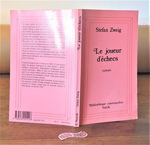 Couverture de Le joueur d'échecs par Stefan Zweig