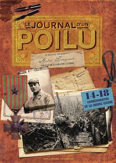 Le journal d'un poilu Livre coffret avec 10 fac-similés
