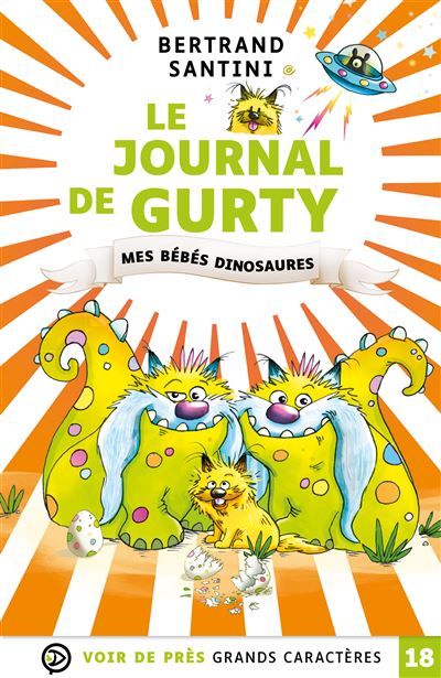 Le journal de gurty – mes bebes dinosaures Grands caractères, édition accessible pour les malvoyants
