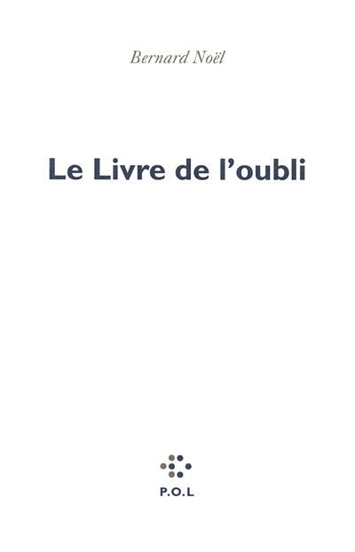 Le Livre de l'oubli