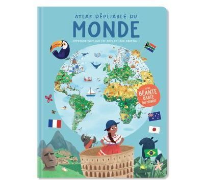 Le monde atlas dépliable
