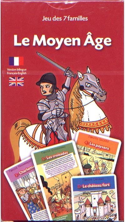 Le moyen age jeu des 7 familles Jeu de cartes