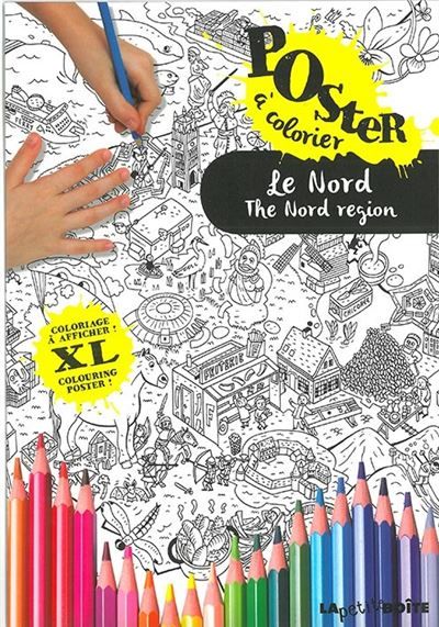 Le nord poster coloriage Poster coloriage
