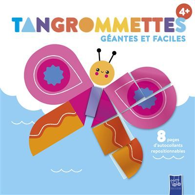 Le papillon - 4+ Tangrommettes géantes et faciles