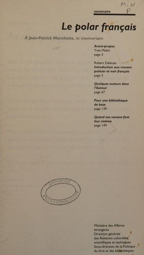 Le polar français (French Edition)