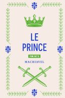 Couverture de Le Prince par Nicolas Machiavel