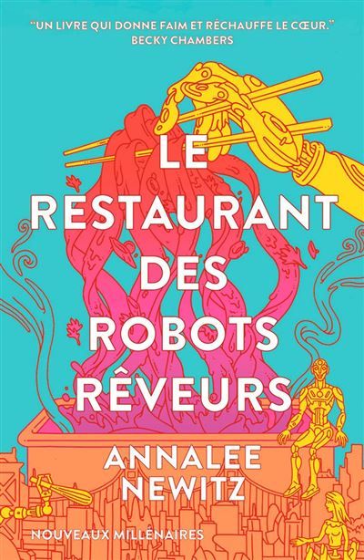 Couverture de Le restaurant des robots rêveurs par Annalée Newitz