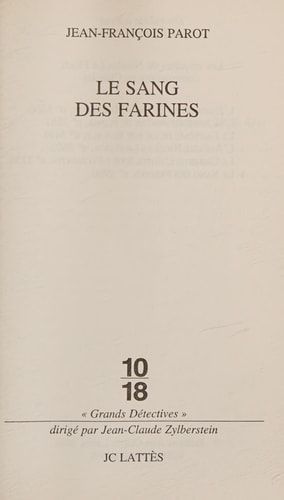 Le sang des farines