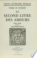 Le Second Livre Des Amours