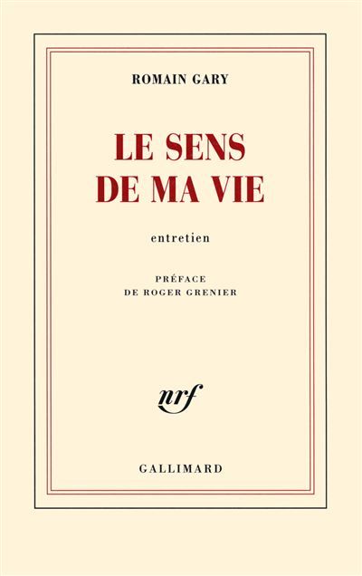 Le sens de ma vie Entretien