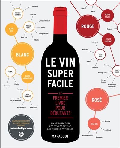 Couverture de Le vin super facile - nouvelle édition Le premier livre pour débutants par Madeline Puckette