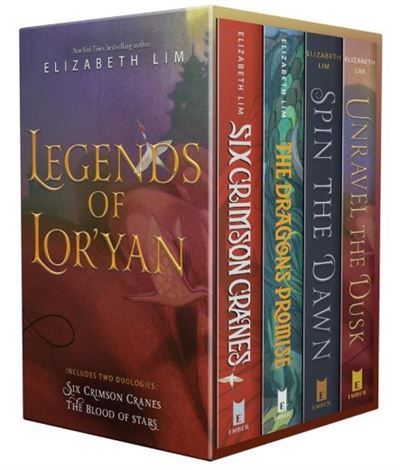 Legends of Lor'yan, 4-Book Boxed Set Six Crimson Cranes, The Dragon's Promise, Spin the Dawn, Unravel the Dusk