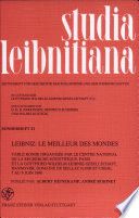 Leibniz, le meilleur des mondes