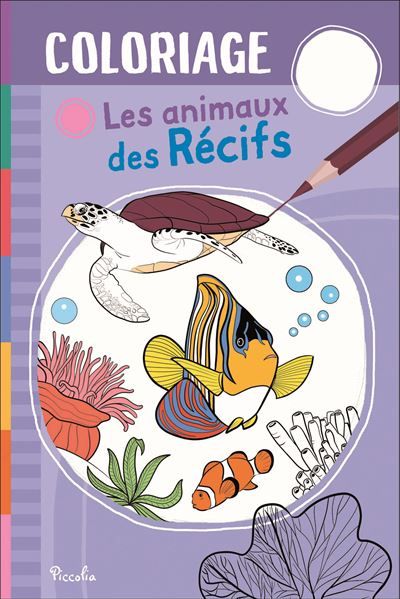 Les animaux des récifs - Coloriage