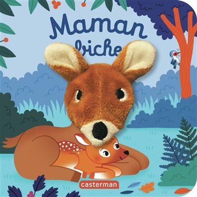 Les bébêtes - Maman biche Livre marionnette pour bébé - dès 3 mois