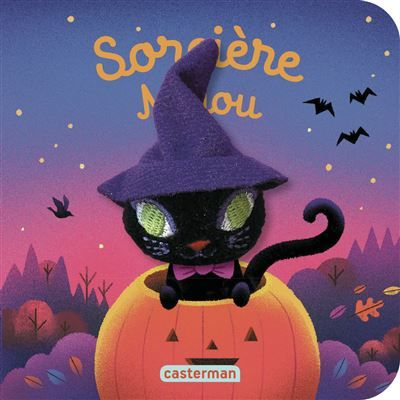 Les bébêtes - Sorcière Miaou Livre marionnette pour bébé - dès 3 mois