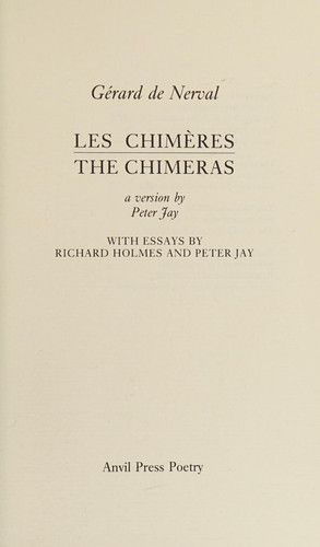 Couverture de Les Chimères par Gérard de Nerval